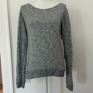Hard Tail Grey Sweatshirt with Open back detail
